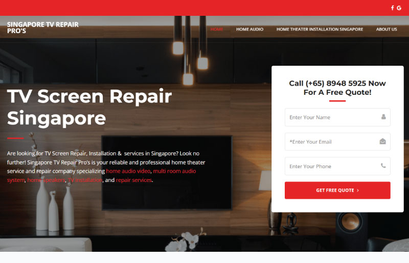 TV Repair with Singapore TV Repair Pro